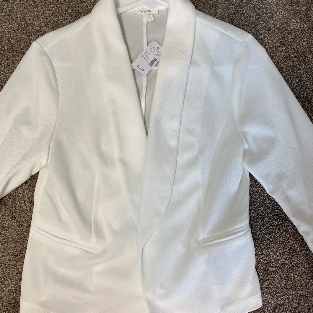 White blazer jacket